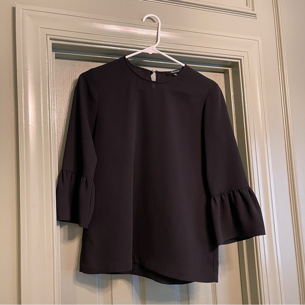 Madewell - Black Bell Sleeve Blouse